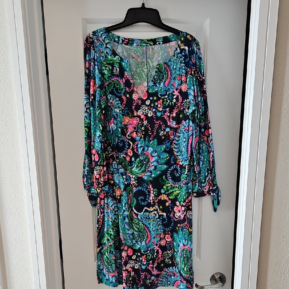 Lilly Pulitzer Multicolor Paisley Long Sleeve Dress